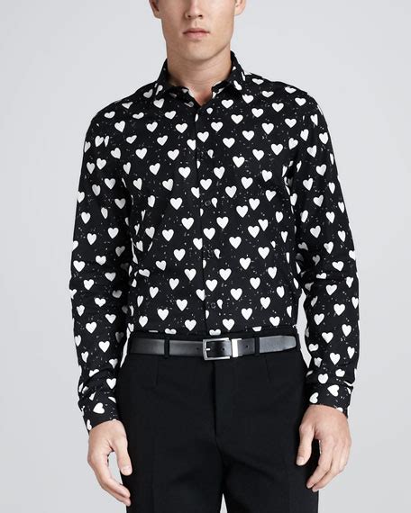 burberry heart print shirt replica